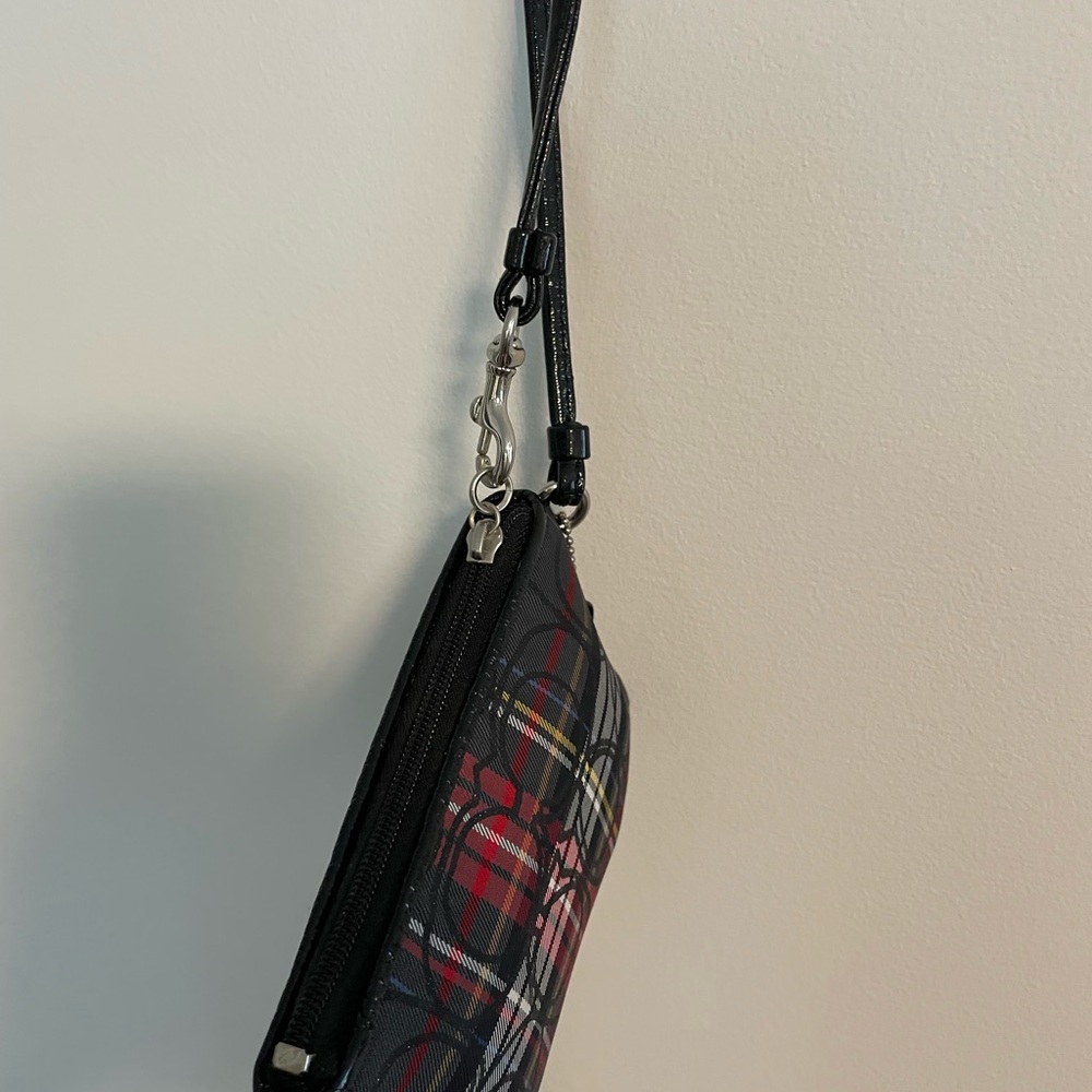 Coach Poppy Rare Graphic Plaid Wristlet Excellent Condition No Call Outs - Picture 11 of 12